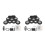 2Sets Quiet Electronic Drum Pad Kit with Headphone Jack and Metronome 6
