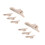 8Pcs Beige Wood Room Divider Stand Foot Easy Setup 8