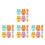 32Pcs Plastic Power Outlet Hook Adhesive Cable Holder Assorted Color 7