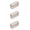 3Pcs Iron Golden Rectangular Tin Box with Lid for Cookie Candy Storage 6