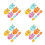 32Pcs Plastic Power Outlet Hook Adhesive Cable Holder Assorted Color 5