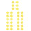 30Pcs Yellow ABS Bracket Light for Dog Enhanced Stability Wall Mount 8