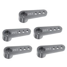 25T Aluminiumlegering RC Auto Stuur Servo Hoorn Arm voor 1/10 1/8 RC Auto Crawler Onderdelen Titanium