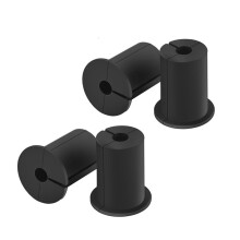 Kit de Roteamento de Cabos 4 Peças 1 Polegada de Passagem de Parede para Starlink Dishy Ethernet Cable Network Wire Holes Grommet Preto