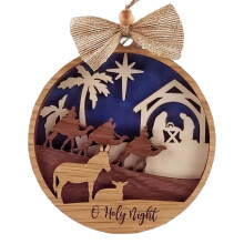 Decorazioni Natalizie In Legno Decorazioni per L'Albero di Natale Decorazioni Natalizie per Esterni Decorazioni Sospese 3D C