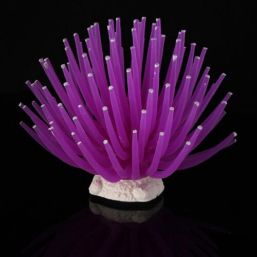 Corallo artificiale finto decorazione acquari lilla cm 9 2