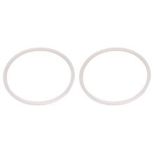 Silicone gasket Sealing ring for pressure cooker 22 cm inner diameter, 2 pieces, transparent