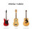 Gitarr Capo GitarrtillbehöR Trigger Capo med 6 Gratis Gitarrval för Akustiska och Elektriska Gitarrer - äVen Ukulele och Banjo Capos (Svart) 5