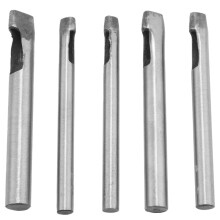 5 Sztuk Zestaw Dziurkaczy z Dziurkami Owalny KształT SkóRzany Dziurkacz do Dziurkaczy do ObróBki SkóRy (4X6Mm, 4X7Mm, 4X8Mm, 4X10Mm, 4X12Mm)