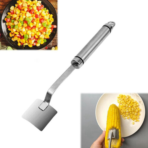 Long Handle Stainless Steel Corn Stripping Tool, Corn Peeler for Corn  the Cob, Corn Cob Stripper 2pcs 2