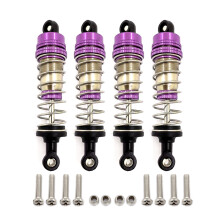 para 144001 124019 124018 4Piezas Amortiguador de Choque de Metal RC Accesorios de Piezas de ActualizacióN de Coche
