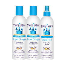 Fairy Tales Tangle Tamer Shampoo et Après-Shampooing pour Enfants plus Spray Démêlant - Hydratation Ultra et Anti-Frisottis