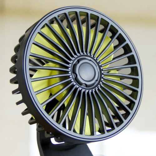 Zwart Auto Aromatherapie Ventilator ABS Mini USB Koelventilator 2