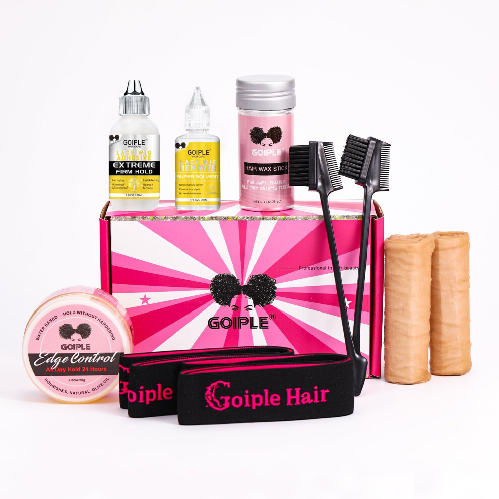 Wozutunt Wig Glue For Lace Front Wigs Lace Glue For Wig, Strong Hold Lace Glue For Lace Front Wig Lace Adhesive Hair Replacement With Remover, Wig Band, Hair W