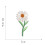 17Pcs Daisy Flower Embroidered Patch Iron/Sew  Applique for Dress Backpack Jacket (White) 9