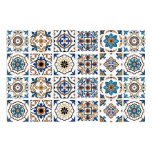 24PCS Self-Adhesive Anti-Oil Sticker Kitchen Stove High Temperature Ceramic Tile Cabinet Waterproof Wall Sticker -S