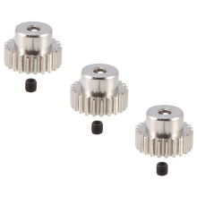 3PCS 3.175mm Shaft Metal Pinion Motor Gear 32DP 48DP 64DP M0.6 M0.8 for 1/10 1/8 RC Car 3650 3660,23t