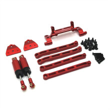 For 1/12 MN82 LC79 MN78 Remote Control Car Parts Pull Rod Hydraulic Shock Kit RC Car Accessories Red