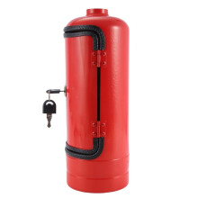 Fire Extinguishe Shape Wine Holder with Lock and Keys Novelty Fire Extinguishe Shaped Bar Cabinet Wine