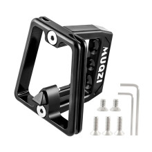 MUQZI voor Voordrager Tas Drager Blok 3 Gaten Voordrager Adapter Beugel voor Dahon Vouwfiets, Zwart