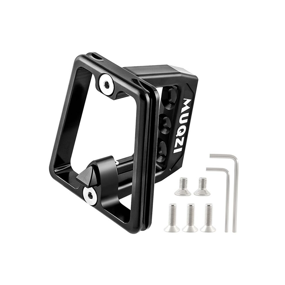Muqzi For Front Carrier Bag Carrier Block 3 Hole Front Carrier Adapter Bracket For Dahon Folding Bike, Black 4712424246044