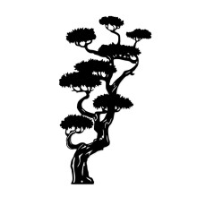 Metal Wall Art, Black Classic Tree Signs Wall Decor Metal Wall Signs for Any Room Hanging Wall Art Decor