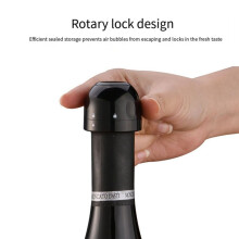 8 Pièces Bouchons de Champagne et de Vin Sous Vide Scellant le Champagne et le Vin Bouchons Étanches en Silicone Réutilisables pour Garder la