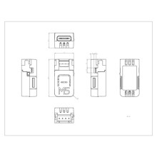 M5NanoC6 Low-Power IoT-Utvecklingskort Ombord ESP32-C6FH4 Stöd Zigbee och Wi-Fi 6 Inbyggd Infraröd Sändare