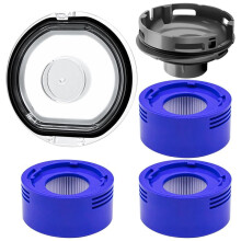 Dust Bin Lid & Filter Replacement & Motor Rear Cover for V7 V8 Cordless Vacuum Cleaners Repair Vacuum Parts