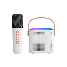 Karaoke Machine 5.3 Bärbar Högtalare Sångmaskin med Led Music Rhythm Light för Familj och Utomhus B