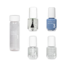 Dazzle Dry Mini Kit 4 Stapensysteem - Varsity Blues - Een gedempt licht denim. (5-delig kit / 5 manicures)