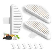 Filter för KattfontäNer, 3-Pack Utbytesfilter & 6-Pack Utbytesfiltersvampar för 67Oz/2L Automatisk HusdjursfontäN