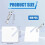 100Pcs Key Tags, Slotted Plastic Hanging Tags with Metal Snap Hooks White Key Tags Blank Square Key Tags 7