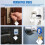100Pcs Key Tags, Slotted Plastic Hanging Tags with Metal Snap Hooks White Key Tags Blank Square Key Tags 3