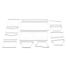 DIY Wallet Design Leather Template Paper Stencils Handcraft Leather Tool Universal Short Clip Template