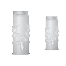 4PCS Rose Flower Bouquet Scented Candle Silicone Mold DIY Handmade Handicrafts Candle Making Plaster Soap Mould