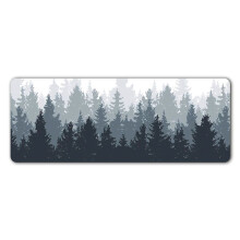 Forest Mouse Pad Mat (31.5X11.8 In) Extended Gaming Mouse Pad with Non-Slip , Topographic Contour Extended Mouse Pad