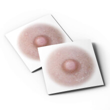 Tattoos Temporaires Areola Cancer du Sein, Couleurs Fitzpatrick 1-5, 1,5 pouce, 5 paires (Fitzpatrick #1)