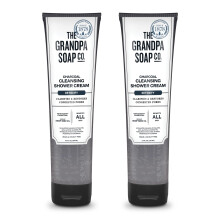 The Grandpa Soap Company Crema Doccia al Carbone Attivo - Purifica e Ripristina i Pori Congestionati