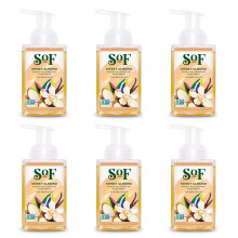 SoF Gel Moussant Hydratant - Avec Nectar d'Agave Bio & Huile de Coco- Vegan & Sans OGM- Sans Phtalates, Sulfates & Parabènes- Amande Douce -
