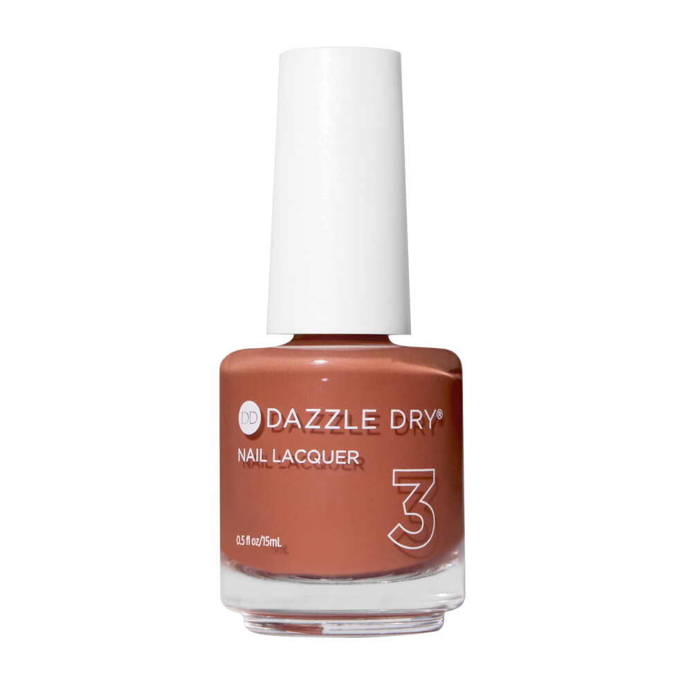 Dazzle Dry Nail Lacquer (Step 3) - Argyle - A Rustic Burnt Orange. Full Coverage Cream. (0.5 Fl Oz)
