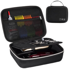 ProCase Barber Case with Washable Oilproof Inner Casing, Hard Travel Carrying Bag for Hair Clippers, Hair Cutting Supplies Holder, Trimmer Organizer S