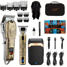 LQT Hair Clippers Set for Men, Hair Clipper Trimmer with LED Display, Professional Cordless Hair Clipper Shaver Beard Trimmer, Hair Cutting Machine fo