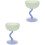 2Stk Fußed Dessert Becher Eiscreme Snack Joghurt Schälchen 3