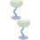 2Stk Fußed Dessert Becher Eiscreme Snack Joghurt Schälchen 7