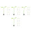 20Stk 3D Bohnenkeim Auto Sticker Kreativer 9