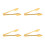 4Stk Mini Gold Angel Wings Form Servieren 7
