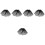 5Stk Chic Schwarzer Brautschleier Romantischer Hochzeits Haarschmuck 8