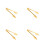 4Stk Mini Gold Angel Wings Form Servieren 8