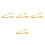4Stk Mini Gold Angel Wings Form Servieren 9